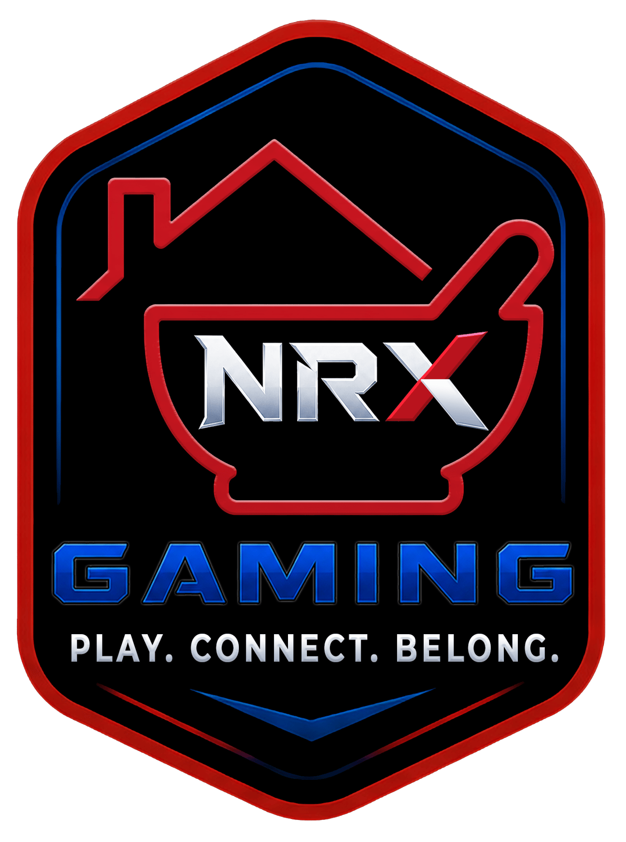 Nrx Gaming Logo Badge - Black Background
